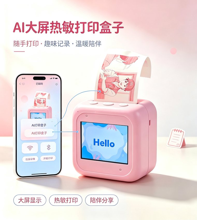 MASF AI 热敏打印盒子